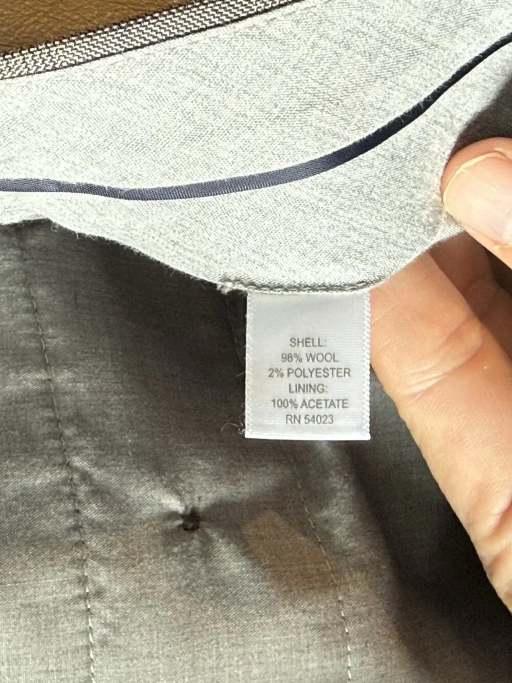 Banana Republic‎ Dress Pants Mens 33X30 Plaid Gray Wool Classic Fit Office Event